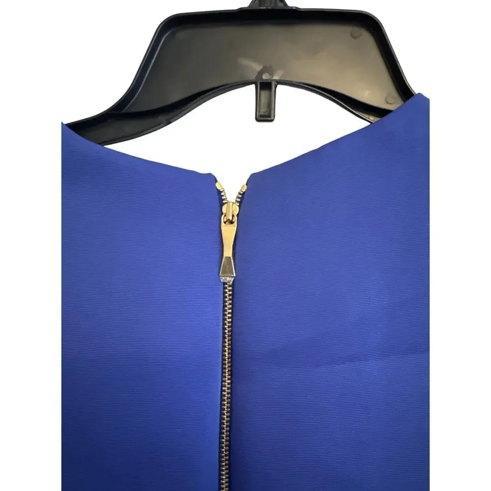 Kate spade $398 Side Cutout a-line Dress Sz 2 Blue NWT